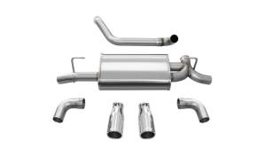 Corsa Performance - Corsa 18+ Jeep Wrangler JL 2.5in Dual Rear Exit Polished Tips Sport Axle-Back Exhaust - 21014 - Image 4