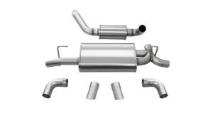 Corsa Performance - Corsa 18+ Jeep Wrangler JL 2.5in Dual Rear Turn Down Exit Touring Axle-Back Exhaust - 21015 - Image 4