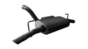 Corsa Performance - Corsa 18+ Jeep Wrangler JL 2.5in Dual Rear Turn Down Exit Black Touring Axle-Back Exhaust - 21015BLK - Image 5