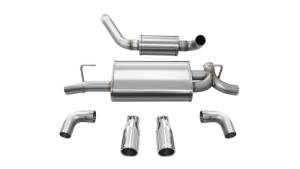 Corsa Performance - Corsa 18+ Jeep Wrangler JL 2.5in Dual Rear Exit Polished Tips Touring Axle-Back Exhaust - 21016 - Image 4