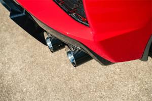 Corsa Performance - Corsa 20-23 Chevrolet Corvette C8 RWD 3in Track Cat-Back Delete Exhaust w/4.5in CF Polished Tips - 21104CF - Image 2