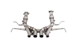 Corsa 2023 Chevrolet Corvette C8 Z06 3in Valved Cat-Back Exhaust Muffler Delete Track System w/o Tip - 21113