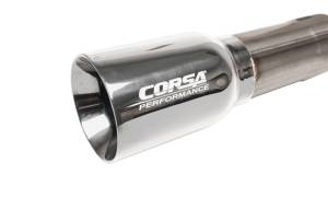 Corsa Performance - Corsa 07-18 Jeep Wrangler JKU 3.6L/3.8L 2.75in Sport Cat-Back Exhaust w/ 4in American Flag Tips - 21122USA - Image 2