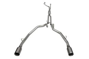 Corsa 21-22 Dodge Ram TRX Crew Cab Baja Catback Exhaust Dual Rear Gunmetal Tip - 21190GNM