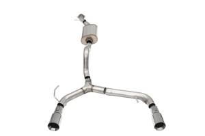 Corsa 21-22 Ford Bronco 2.3L 2-Door 2.75in Cat-Back Dual Rear Exhaust w/4in Straight-Cut Polish Tips - 21204