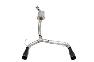 Corsa 21-22 Ford Bronco 2.3L 2-Door 2.75in Cat-Back Dual Rear Exhaust w/ 4in Straight-Cut Black Tips - 21204BPC