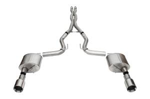 Corsa 2024 Ford Mustang GT Xtreme CatBack Exhaust Sys 3.0in Dual Rear Exit w/4.5in Straight Cut Tips - 21251