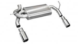 Corsa/dB Jeep 07-11 Wrangler 3.8L/12-14 Wrangler 3.6L Polished Sport Axle-Back Exhaust - 24412