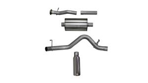 Corsa 15-16 Chevy Colorado 3.6L V6 Cat-Back Exhaust 4in SS Db Tip Single Side Exit - 24744