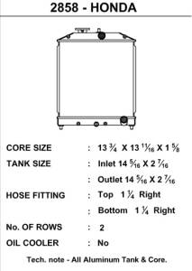 CSF - CSF 92-00 Honda Civic Radiator - 2858 - Image 3