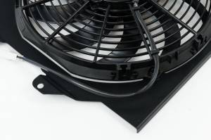 CSF - CSF 92-00 Honda Civic All-Aluminum Fan Shroud w/12in SPAL Fan - Black Finish - 2858FB - Image 5