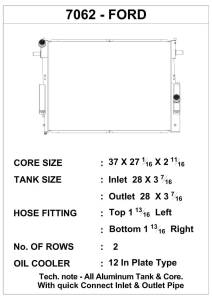 CSF - CSF 08-10 6.4L Ford Super Duty Diesel Heavy Duty Radiator - 7062 - Image 2