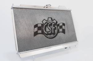 CSF - CSF 96-07 Mitsubishi Evo 4/5/6/7/8/9 Full-Slim Radiator w/12in Fan & Shroud/-16AN & Slip On Fitting - 7075 - Image 3