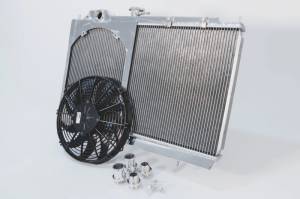 CSF - CSF 96-07 Mitsubishi Evo 4/5/6/7/8/9 Full-Slim Radiator w/12in Fan & Shroud/-16AN & Slip On Fitting - 7075 - Image 4