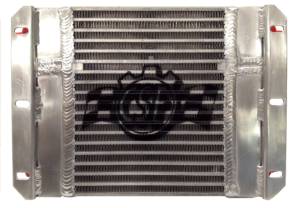 CSF - CSF Dual Fluid Bar & Plate HD Oil Cooler w/9in SPAL Fan (1/3 & 2/3 Partition) - 13.8in L x 10in H - 8026 - Image 1