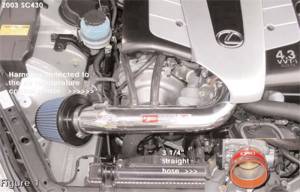 Injen - Injen 01-03 Lexus GS430/LS430/SC430 V8 4.3L Black IS Short Ram Cold Air Intake - IS2095BLK - Image 8