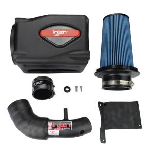 Injen - Injen 07-09 Wrangler 3.8L V6 w/ Box Wrinkle Black Power-Flow Air Intake System - PF5002WB - Image 5