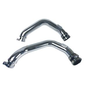 Injen 15-16 BMW M3 (F80) L6 Twin Turbo Polished Intercooler Charge Pipe w/ 1/8in Female NPT Bungs - SES1116ICP