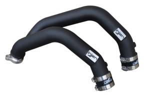 Injen - Injen 15-16 BMW M3(F80)/M4 (F82/83) 3.0L L6 Twin Turbo 2PC Aluminum Int. Charge Pipe - Wrinkle Black - SES1116ICPWB - Image 2