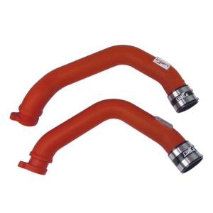 Injen - Injen 15-16 BMW M3(F80)/M4 (F82/83) 3.0L L6 Twin Turbo 2PC Aluminum Int. Charge Pipe - Wrinkle Red - SES1116ICPWR - Image 2