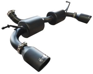 Injen - Injen 07-17 Jeep Wrangler JK 3.6L/3.8L 63mm Stealth Black Axle-back Exhaust w/ 4in Black Tips - SES5004BLK - Image 2