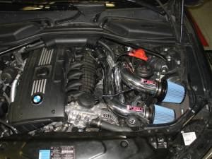 Injen - Injen 08-09 535i E60 3.0L L6 Twin intake & AMSOIL Filters Wrinkle Black Short Ram Intake - SP1130WB - Image 5