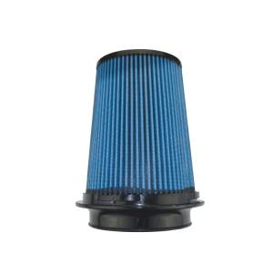 Injen - Injen SuperNano-Web Air Filter 5in Flange ID 7in Base/ 7.9in Height/ 5in Top/ Filter Monitor Nipple - X-1106-BB - Image 2