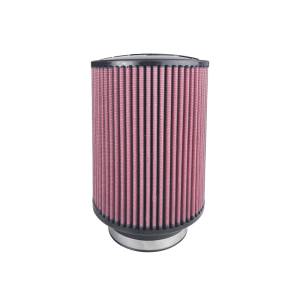 Injen Oiled Air Filter 4.0in Flange ID / 6.0in Base / 6.9in Media Height / 5.0in Top - X-1127-BR