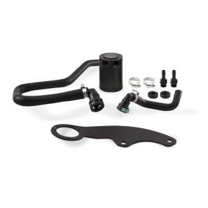 Mishimoto 11-14 Ford Mustang GT Baffled Oil Catch Can Kit - Black - MMBCC-MUS8-11PBE2