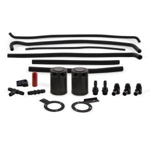 Mishimoto 08-14 Subaru STI Baffled Oil Catch Can Kit - Black - MMBCC-STI-08SBE