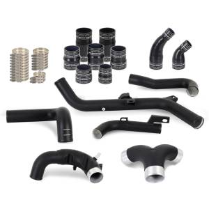 Mishimoto 2021+ Ford Bronco 2.7L High-Mount Intercooler Pipe Upgrade Kit - Wrinkle Black - MMICP-BR27-21UHBK