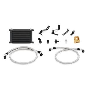 Mishimoto 2016+ Chevy Camaro Oil Cooler Kit w/ Thermostat - Black - MMOC-CAM8-16TBK