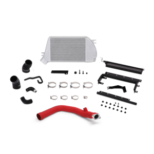 Mishimoto - Mishimoto 2015 Subaru WRX Top-Mount Intercooler Kit - Powder Coated Silver & Wrinkle Red Pipes - MMTMIC-WRX-15RSL - Image 2