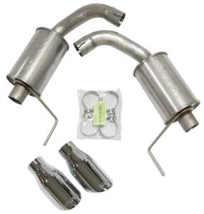 Roush 2015-2017 & 2024 Ford Mustang 5.0L V8 Exhaust Kit w/ Round Tips (304SS) - 421834