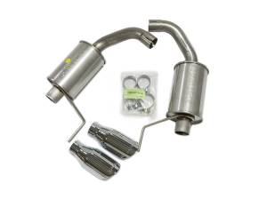 Roush - Roush 2015-2024 Ford Mustang 3.7L/2.3L V6/I4 Exhaust Kit w/ Round Tips - 421837 - Image 2